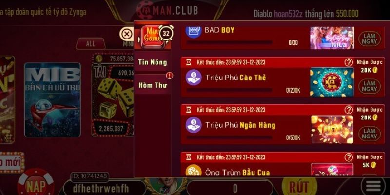 Manclub có uy tín không được game thủ đặt ra khi tham gia chơi